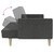  2-Seater Sofa Bed Dark Gray Fabric A949-375785