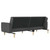  2-Seater Sofa Bed Dark Gray Fabric A949-375785