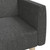  2-Seater Sofa Bed Dark Gray Fabric A949-375785