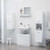  Bathroom Mirror White 23.6"x4.1"x17.7" Engineered Wood A949-805006