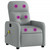  Massage Recliner Chair Light Gray Fabric A949-374206