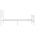  Metal Bed Frame without Mattress with Footboard White 39.4"x78.7 A949-376190