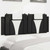  Headboard Cushion "Viana" Black and White 53.9" Faux Leather A949-374789
