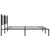  Metal Bed Frame without Mattress with Headboard Black 76"x79.9 A949-376330