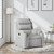  Massage Recliner Chair Light Gray Fabric A949-373474