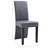  Dining Chairs 4 pcs Gray Faux Suede Leather A949-249203