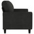  3-Seater Sofa Black 70.9" Fabric A949-359175