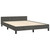  Bed Frame without Mattress Dark Gray Full Velvet A949-347604