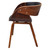  Dining Chair Bent Wood and Faux Leather A949-240708