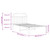  Metal Bed Frame without Mattress with Headboard White 39.4"x78.7 A949-353679