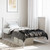  Metal Bed Frame without Mattress with Headboard White 39.4"x78.7 A949-374383