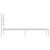  Metal Bed Frame without Mattress with Headboard White 39.4"x78.7 A949-374383