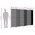  Room Divider 6 Panels Gray Poly Rattan A949-365354