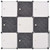  Storage Cube Organizer with 9 Compartments Black and White A949-244924