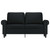  2-Seater Sofa Black 47.2" Faux Leather A949-359499