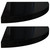  Floating Corner Shelves 2 pcs High Gloss Black 13.8"x13.8"x1.5" MDF A949-323911