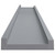  Picture Frame Ledge Shelves 2 pcs Gray 31.5"x3.5"x1.2" MDF A949-323936
