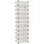  Interlocking Shoe Organizer with 10 Compartments White A949-244919