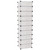  Interlocking Shoe Organizer with 10 Compartments White A949-244919