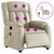  Electric Massage Recliner Chair Cream Faux Leather A949-3206244