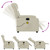 Electric Massage Recliner Chair Cream Faux Leather A949-3206244