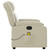  Electric Massage Recliner Chair Cream Faux Leather A949-3206244