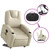  Electric Stand up Massage Recliner Chair Cream Faux Leather A949-3205998