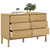  Chest of Drawers FLORO Wax Brown Solid Wood Pine A949-374011