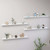  Wall Shelves 4 pcs High Gloss White 39.4"x3.5"x1.2 A949-326656