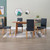  Dining Chairs 4 pcs Gray Faux Suede Leather A949-249213