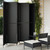  Room Divider 6 Panels Black Poly Rattan A949-365368