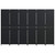  Room Divider 6 Panels Black Poly Rattan A949-365368
