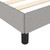  Bed Frame without Mattress Light Gray 53.9"x74.8" Full Fabric A949-347104