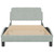  Bed Frame "Dover" Light Gray 39.4"x74.8" Velvet A949-373267