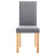  Dining Chairs 6 pcs Light Gray Fabric A949-277234