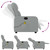  Massage Recliner Chair Light Grey Fabric A949-3206935