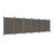  6-Panel Room Divider Anthracite 204.7"x70.9" Fabric A949-350272