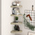  Floating Corner Shelves 4 pcs Oak 9.8"x9.8"x1.5" MDF A949-323906