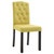  Dining Chairs 4 pcs Green Fabric A949-249252