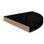  Floating Corner Shelf High Gloss Black 13.8"x13.8"x1.5" MDF A949-323910
