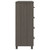  Sideboard HAMAR Light Gray 31.1"x15.7"x40.7" Solid Wood Pine A949-340427