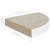  Wall Corner Shelves 2 pcs Oak and White 9.8"x9.8"x1.4" MDF A949-326631