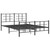  Metal Bed Frame without Mattress with Footboard Black 59.1"x78.7 A949-355581