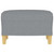  Footstool Light Gray 23.6"x19.7"x16.1" Fabric A949-349263
