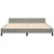  Bed Frame without Mattress Light Gray King Velvet A949-347609