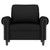  Sofa Chair Black 23.6" Velvet A949-359514
