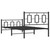  Metal Bed Frame without Mattress with Footboard Black 39.4"x78.7 A949-374254
