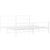  Metal Bed Frame without Mattress with FootboardWhite 76"x79.9 A949-355438