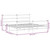 Metal Bed Frame without Mattress with FootboardWhite 76"x79.9 A949-355438