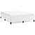  Bed Frame without Mattress White 53.9"x74.8" Full Faux Leather A949-347280